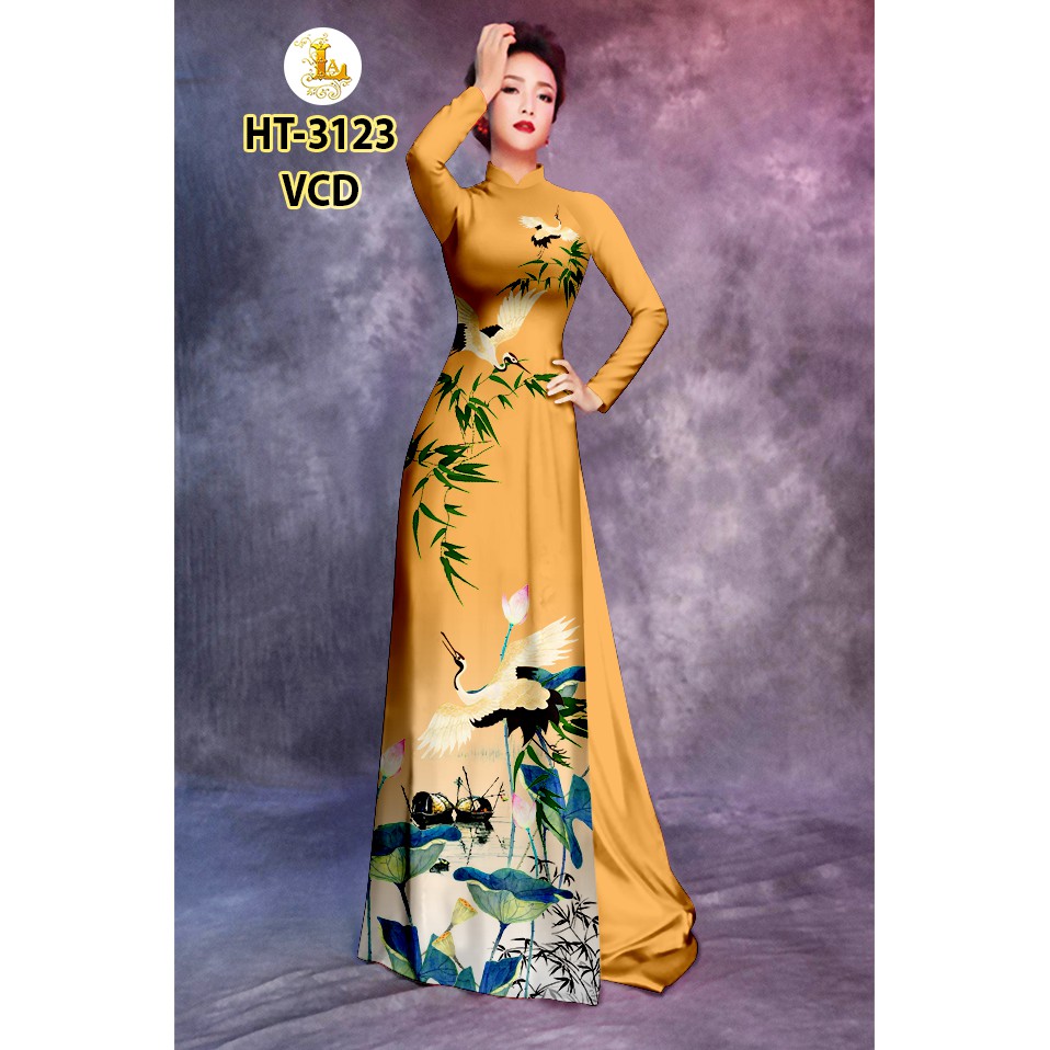 Vải in 3D họa tiết đồng quê đẹp hình thật