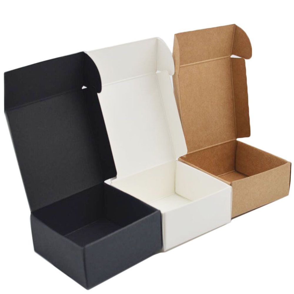 Set 10 cái hộp giấy kraft dùng để đựng trang sức/ bánh kẹo nhiều màu làm quà tặng