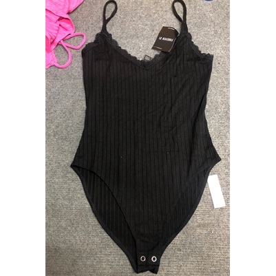 Bodysuit F21 2 Dây Phối Ren - 3645