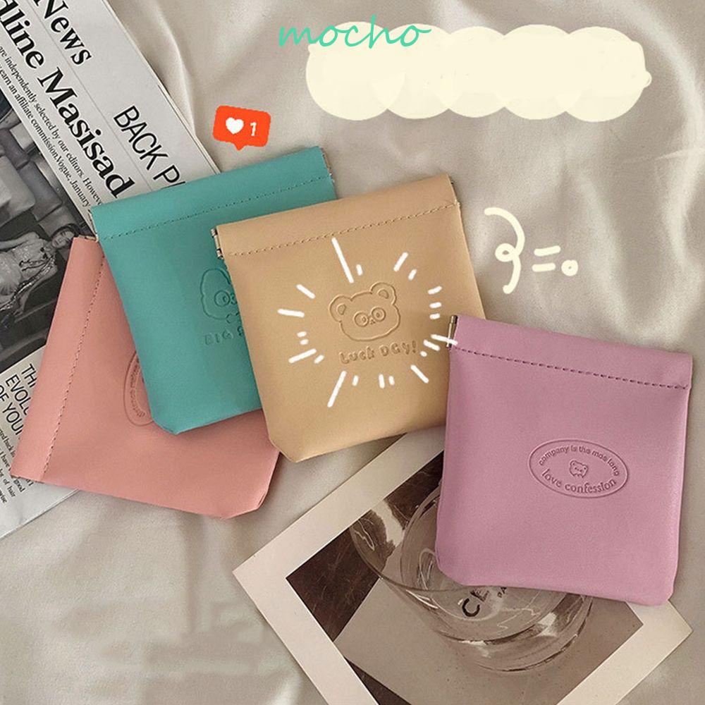 Mocho Túi Đựng Khăn Ăn Băng Vệ Sinh Tai Nghe Thiết Kế Hoạt Hình Nhỏ Gọn Đơn Giản Dành Cho Bạn Gái Đi Du Lịch