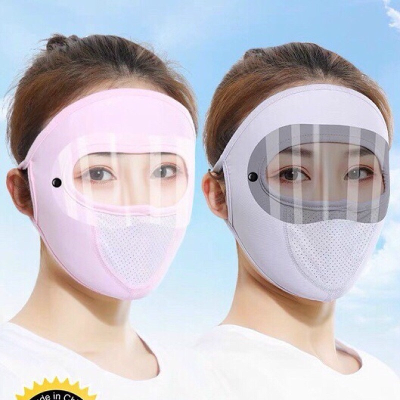 Khẩu trang vải nịna có màng chắn gió bao vệ mặt. Khẩu trang vải che bụi có lỗ thoáng khí thoáng khí. màng chắn tháo rời | BigBuy360 - bigbuy360.vn