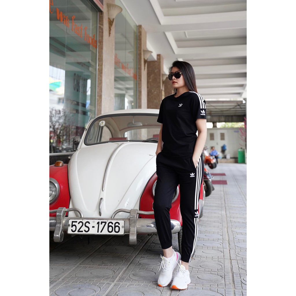 Bộ thể thao nữ - full tag chất cotton mát mịn bộ dạo phố, Gym sành điệu