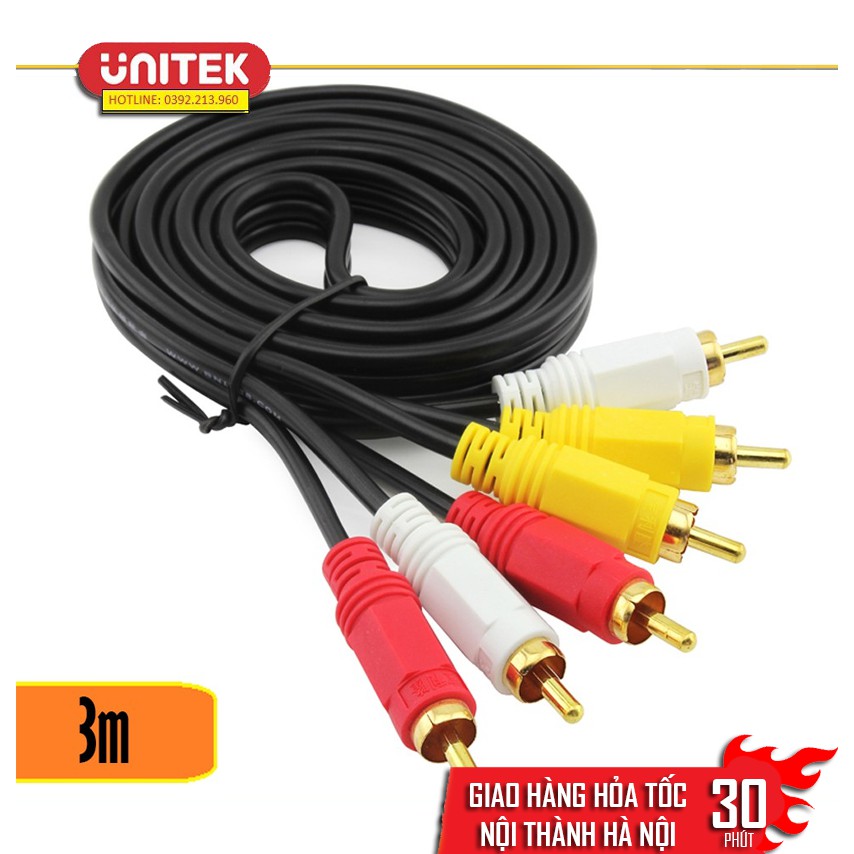 Dây loa AV 3 ra 3 3m