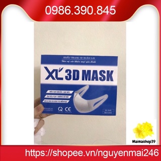 Freeship 50k - Khẩu trang y tế 3D Xuân Lai hộp kháng khuẩn hộp 50c