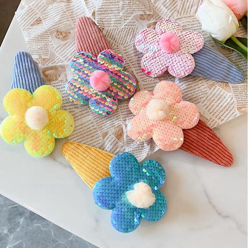 Kẹp tóc WE FLOWER hình hoa bản to cao cấp 14cm