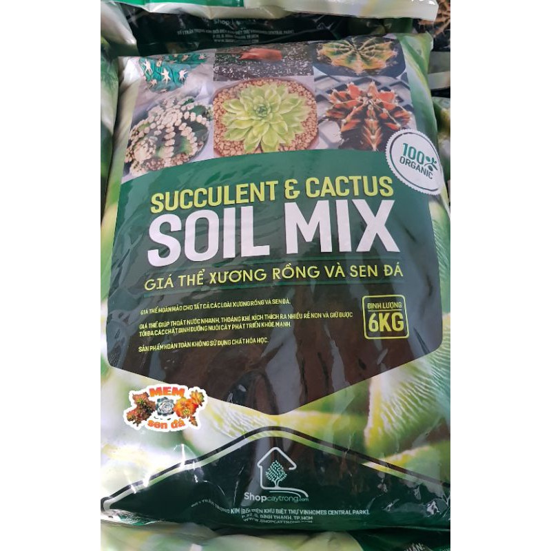 đất trồng cây soil mix túi lẻ 1kg