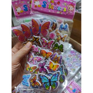 Sticker nổi hình bướm