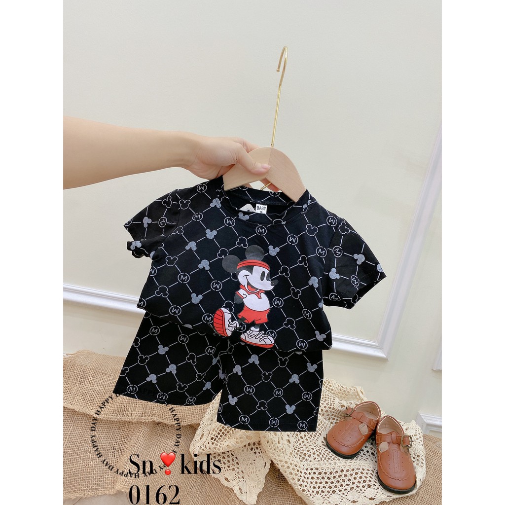 [SIÊU PHẨM] Set Bộ Mickey Mắt Xích 4 Màu Cho Bé Trai Bé Gái Unchi Store (V344)