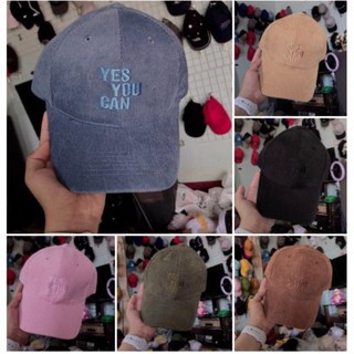 Mũ lưỡi trai YES YOU CAN chất gân thoáng mát