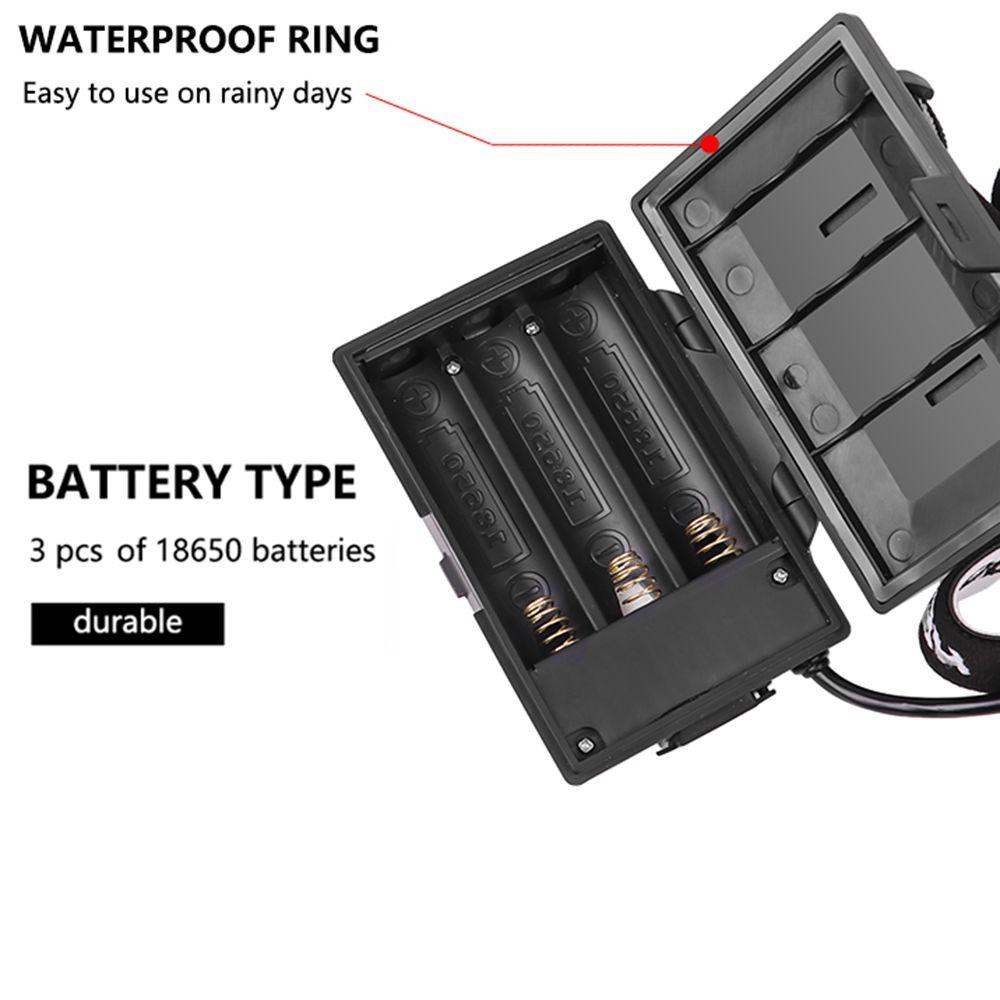 LANSEL Đèn Pin Đeo Đầu XHP90 + COB Công Suất Cao Kèm Sạc USB Tiện Dụng