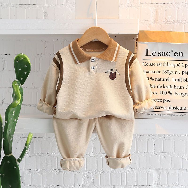 Set Đồ Thời Trang Xuân Thu 2022 Gồm Áo Sweater Tay Dài Phong Cách Mới Cho Bé Trai