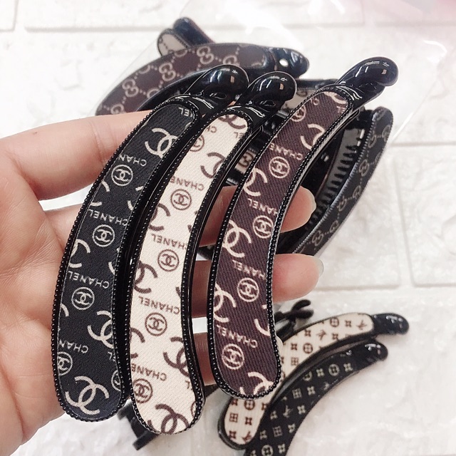 phụ kiện tóc:cặp dọc vải in chữ(CAPHHAB.B5)