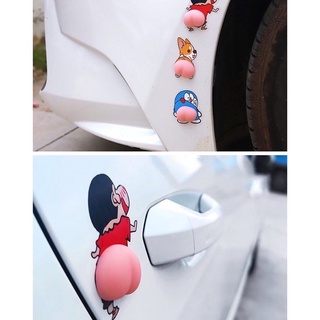 Miếng Dán Mông Sillicon Sticker Quả Đào Mông Shin Mông Voi Mông Chó Thú Bóp Giảm Stress