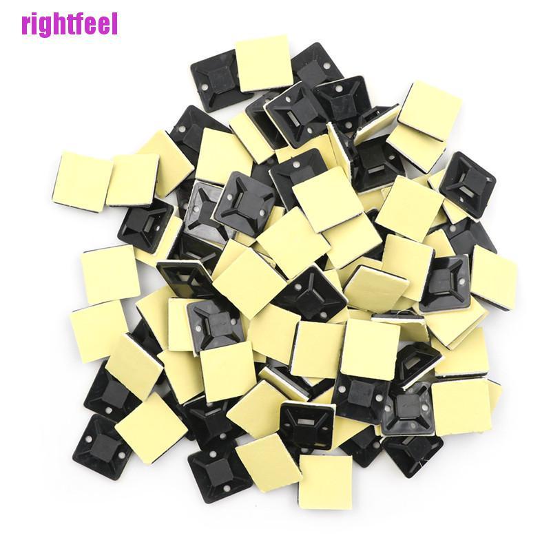Bộ 100 Kẹp Giữ Dây Cáp Tự Dính 20x20 X