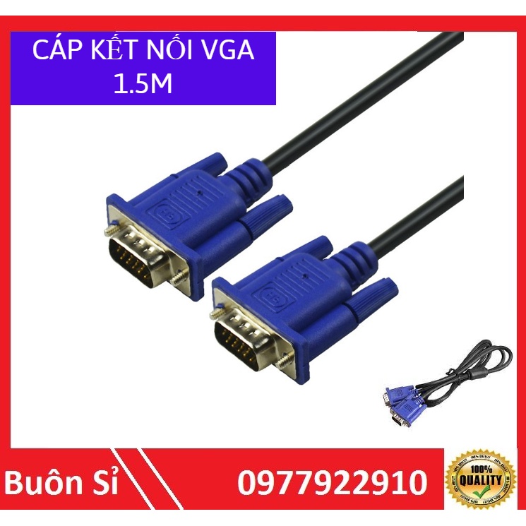 Dây cáp kết nối VGA  1.5m chuyên dùng cho máy tính...