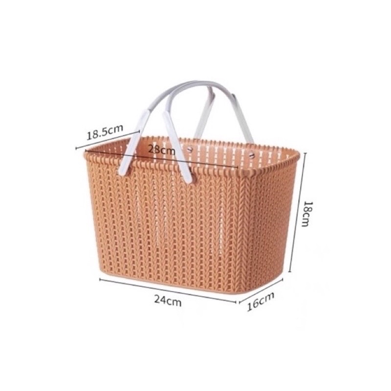 rỏ xếp đồ,làn 2 quai phong cách Hàn quốc