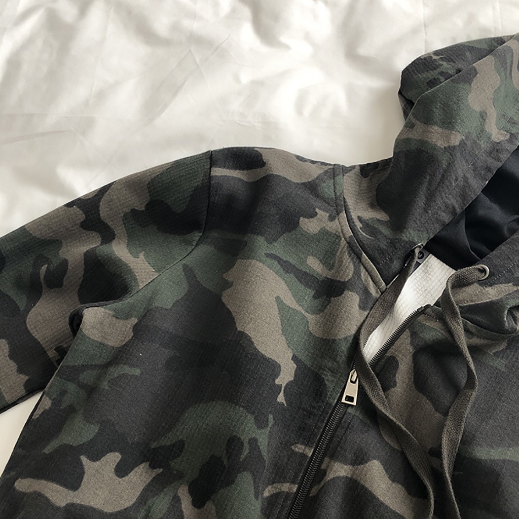 Áo Hoodie Camo Thời Trang, Nỉ Da Cá Cao Cấp