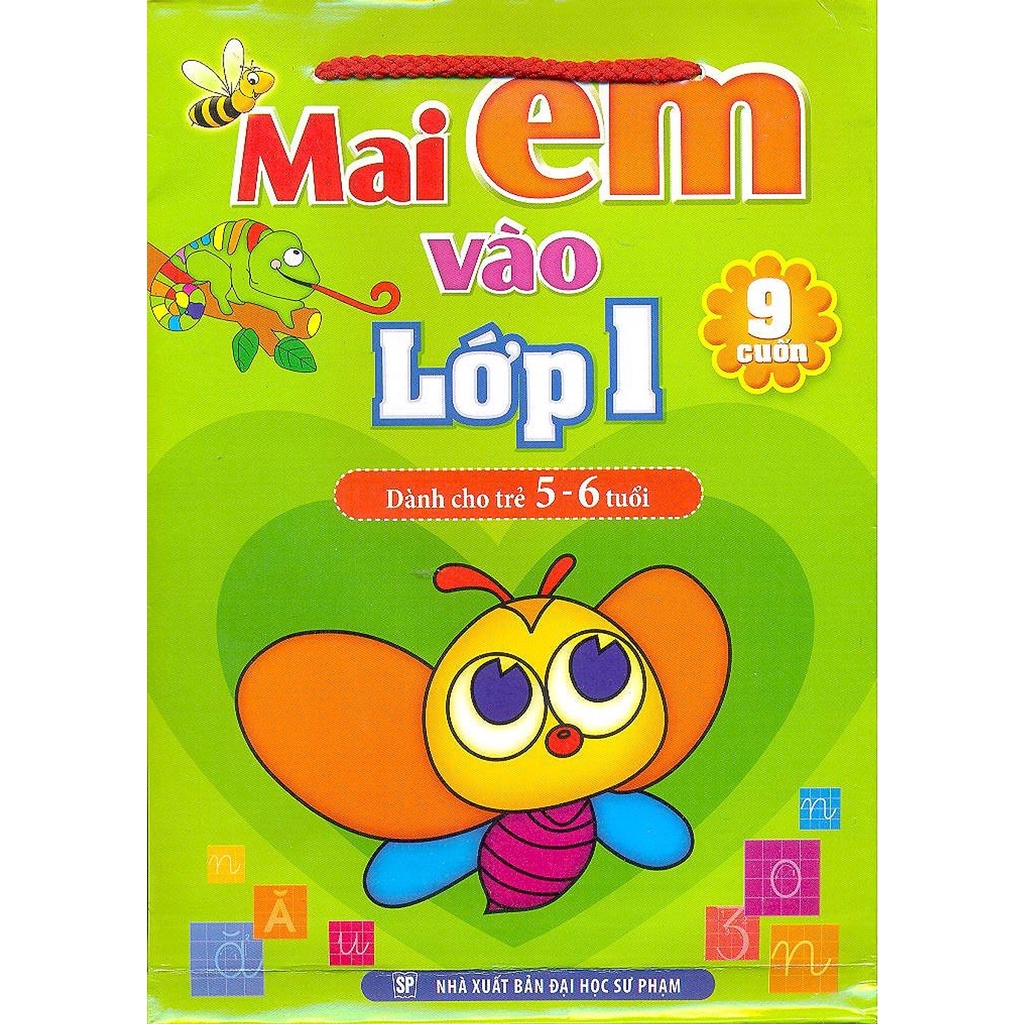Sách - Combo Mai Em Vào Lớp 1 - Dành Cho Trẻ 5-6 Tuổi ( Túi 9 Cuốn) TSM0071