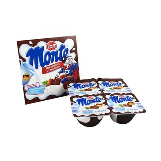[CHÍNH HÃNG] Váng sữa Zott Monte hương Sô cô la vỉ 4 hộp x 55g