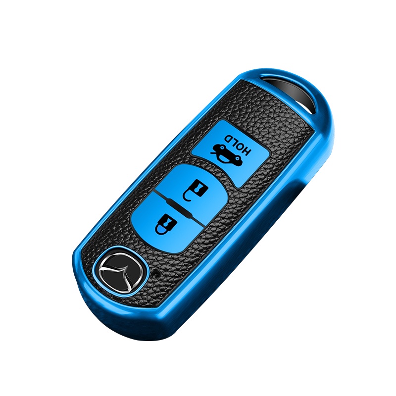 Bao Da + TPU Bảo Vệ Chìa Khóa Xe Hơi Mazda 2 3 5 6 CX-3 CX-5 CX-7 CX-9 CX8 Speed Miata MX5 2016 2017 2018