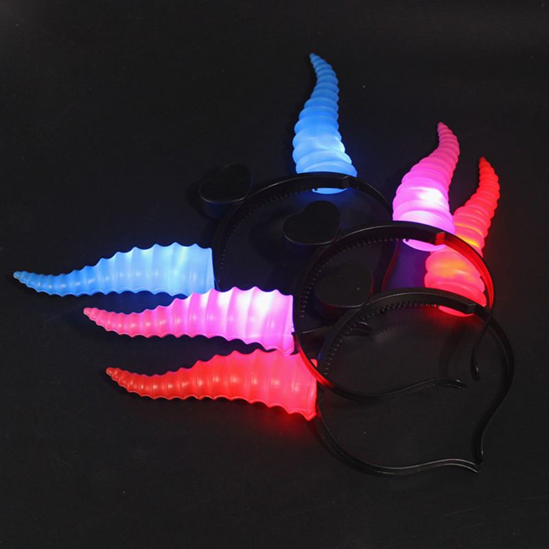 Băng Đô Cài Tóc Hình Sừng Hươu Có Đèn LED Phát Sáng Độc Đáo