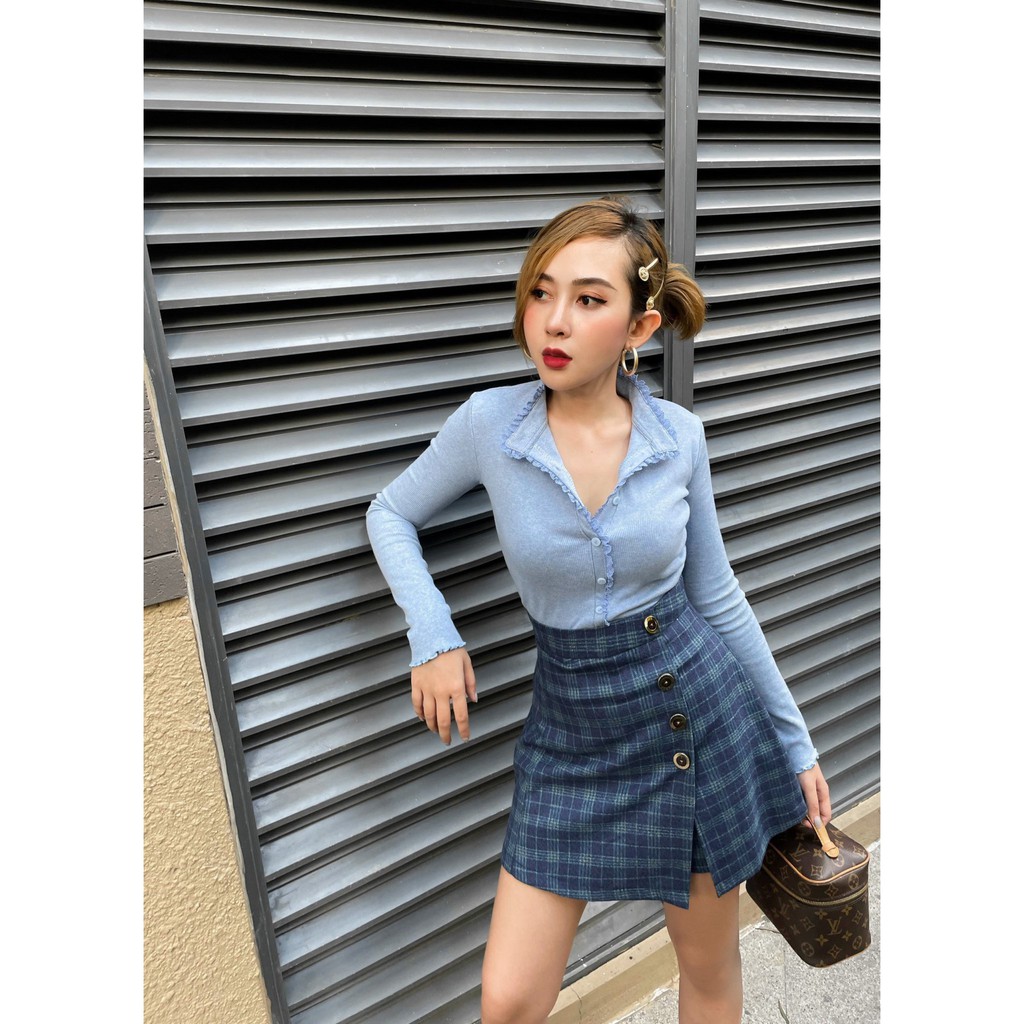 Chân Váy CHECKED SKIRT - Hàng thiết kế - NIESCLOSET20 | BigBuy360 - bigbuy360.vn