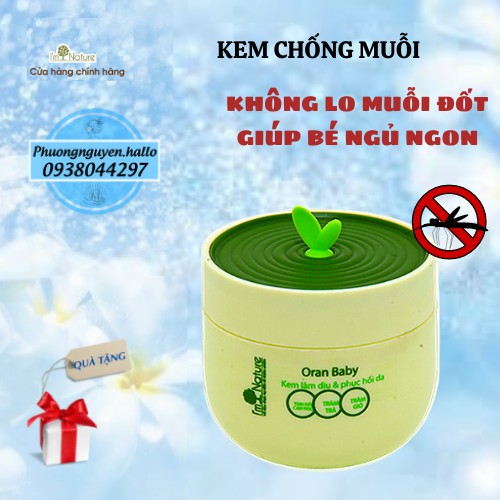 Kem  ngăn ngừa Muỗi Oran Baby I'm Nature - Làm Dịu Và Phục Hồi Da Do Muỗi Đốt Cho Bé 50gr