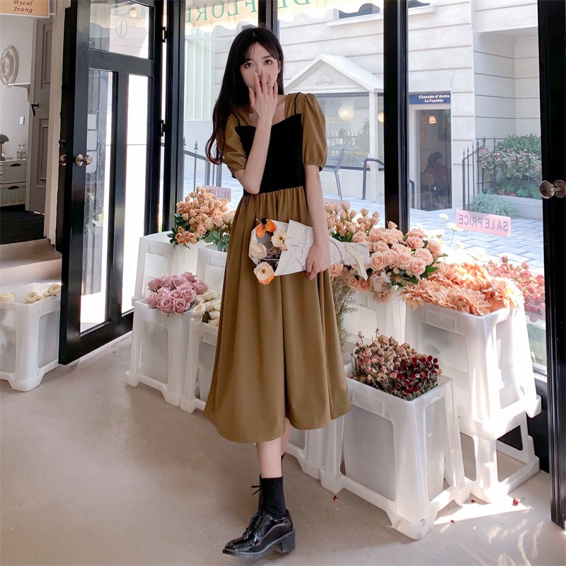 đầm dài đầm tay phồng váy cổ yếm đầm vintage đầm dài đầm cổ vuông đầm hở lưng đầm 2 dây nữ đầm bigsize nữ váy nữ xinh váy đi chơi đầm đi tiệc đầm nữ