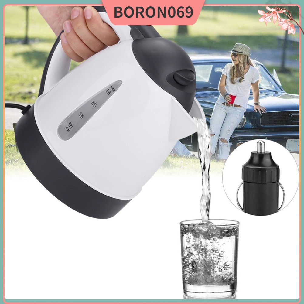 Boron069 Portable 1000ml 24V Travel Car Truck Kettle Water Heater Bottle for Tea Coff