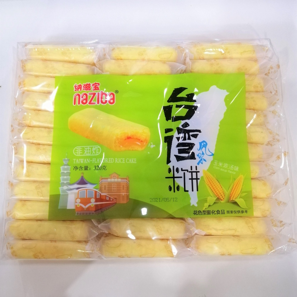 Bánh Gạo Đài Loan Naziba Vị Bắp (Gói 320g)