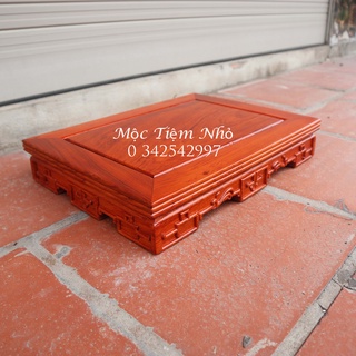 Bàn osin gỗ chiện trường kỷ cao 8cm cực đẹp gỗ hương