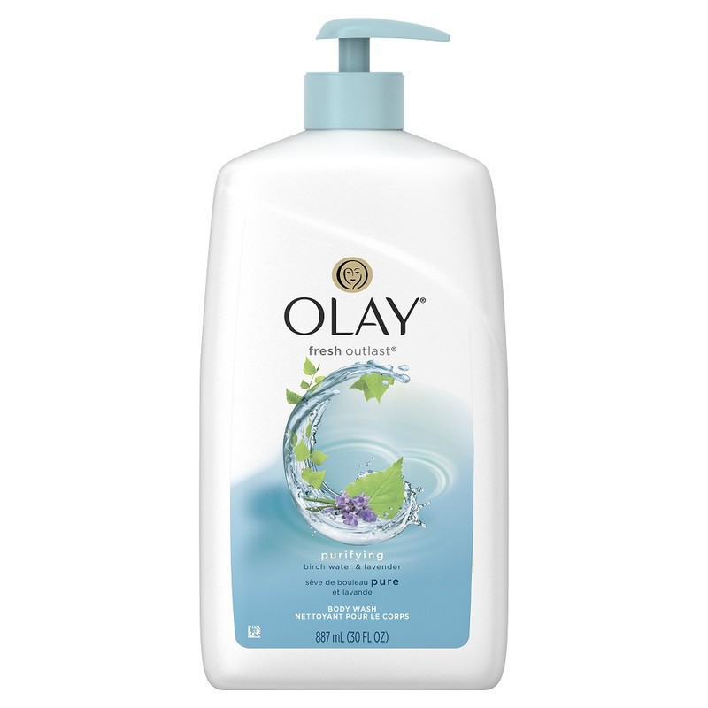 Sữa tắm Olay Body wash Purifying Birch Water &amp; Lavender 887ml