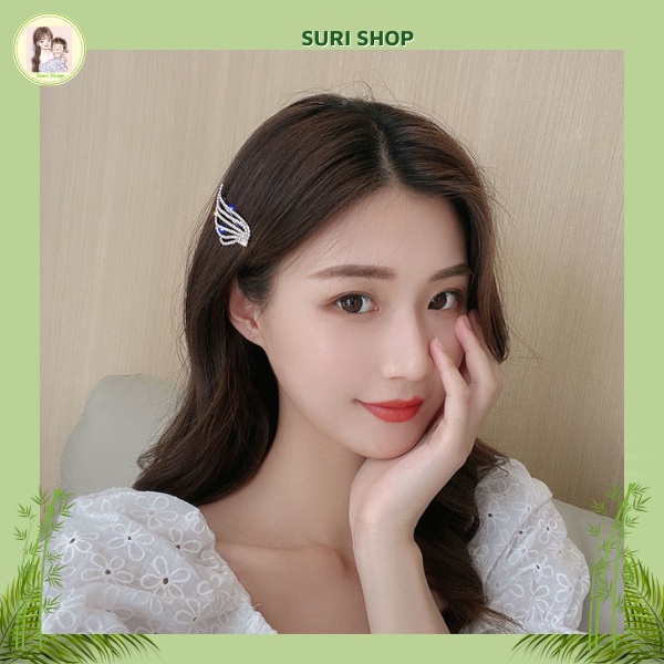 Kẹp Tóc mái cho Nữ Đính Đá Xinh Lấp Lánh Phong Cách san trọng xinh đẹp làm nổi bật mái tóc bạn hot trand