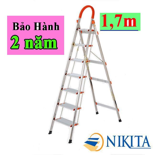 THANG GHẾ INOX 7 BẬC 1.7m NIKITA-NHẬT BẢN NKT-IN07