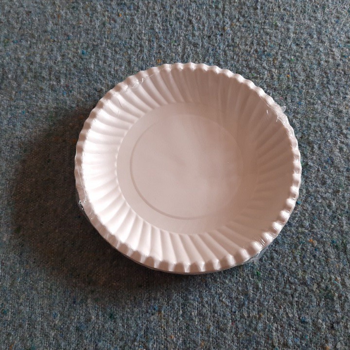 50 Đĩa Giấy Trắng Cao Cấp 16cm- Dĩa Giấy Dùng Một Lần