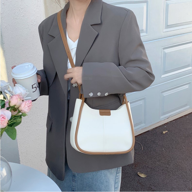 Túi xách nữ đeo chéo viền quai trend hot hit chất da dày 2 mm siêu bền Capucha T208