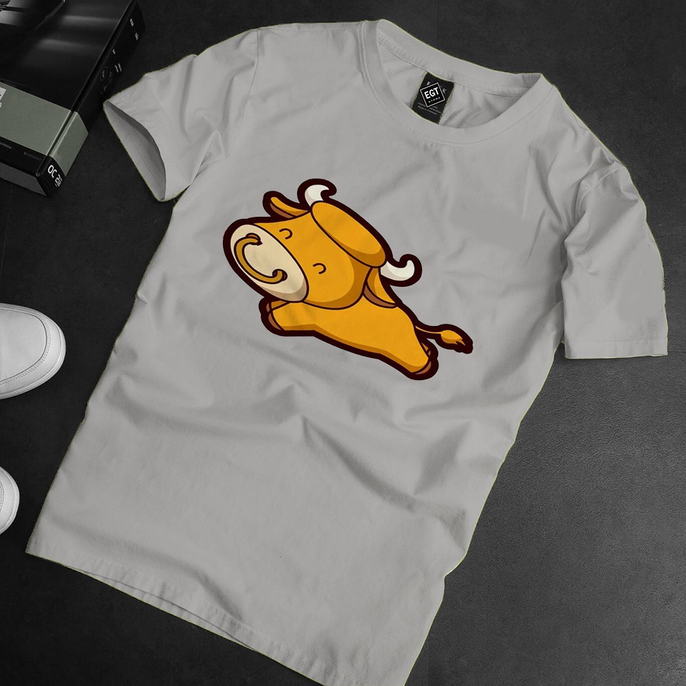 Áo thun Cotton Unisex - 12 Con Giáp - Tuổi sửu - Trâu con dễ thương