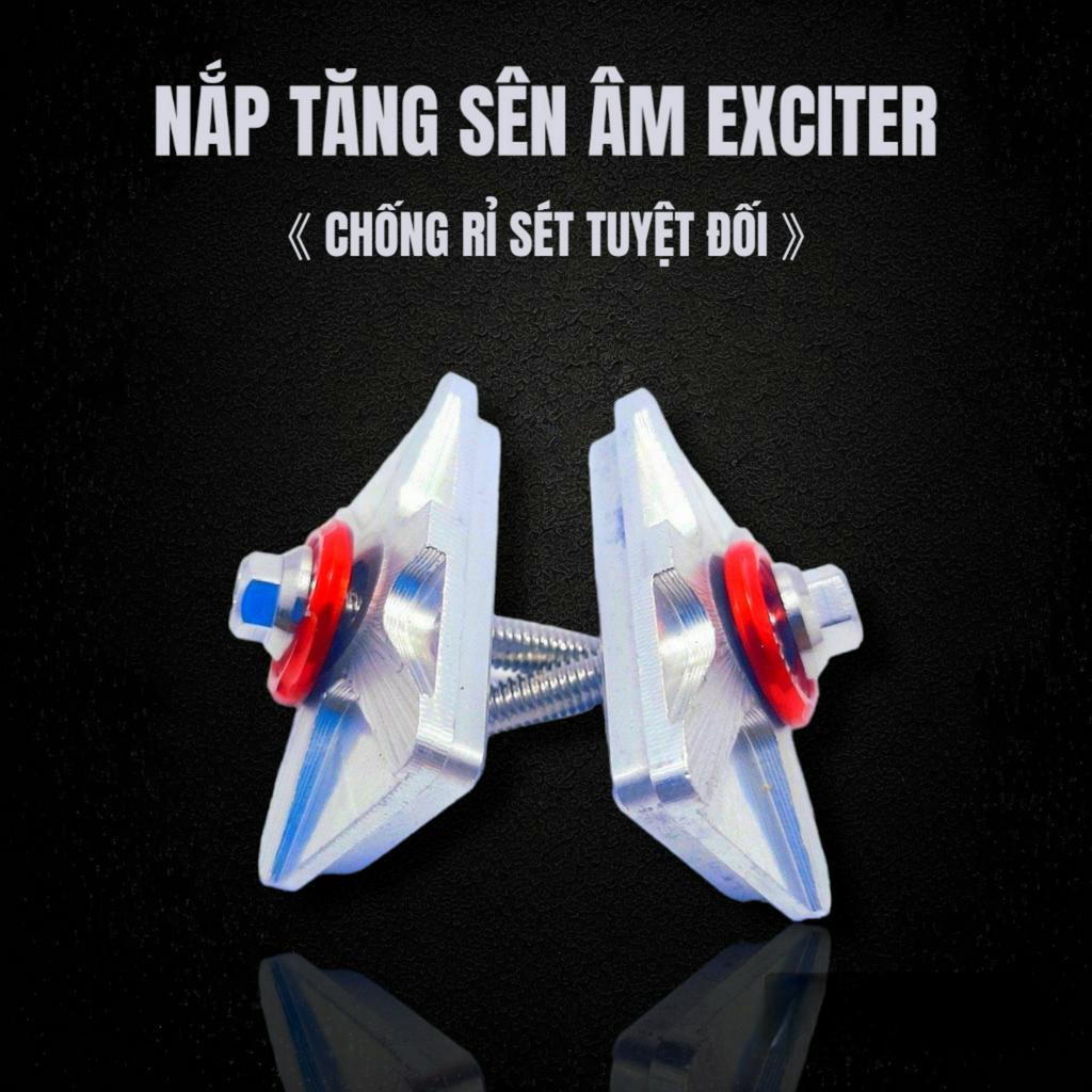 Nắp tăng sên âm Exciter mẫu gợn sóng 3D chất liệu nhôm cnc cao cấp dày cứng cáp mẫu mới chất lượng nhiều màu để lựa chọn
