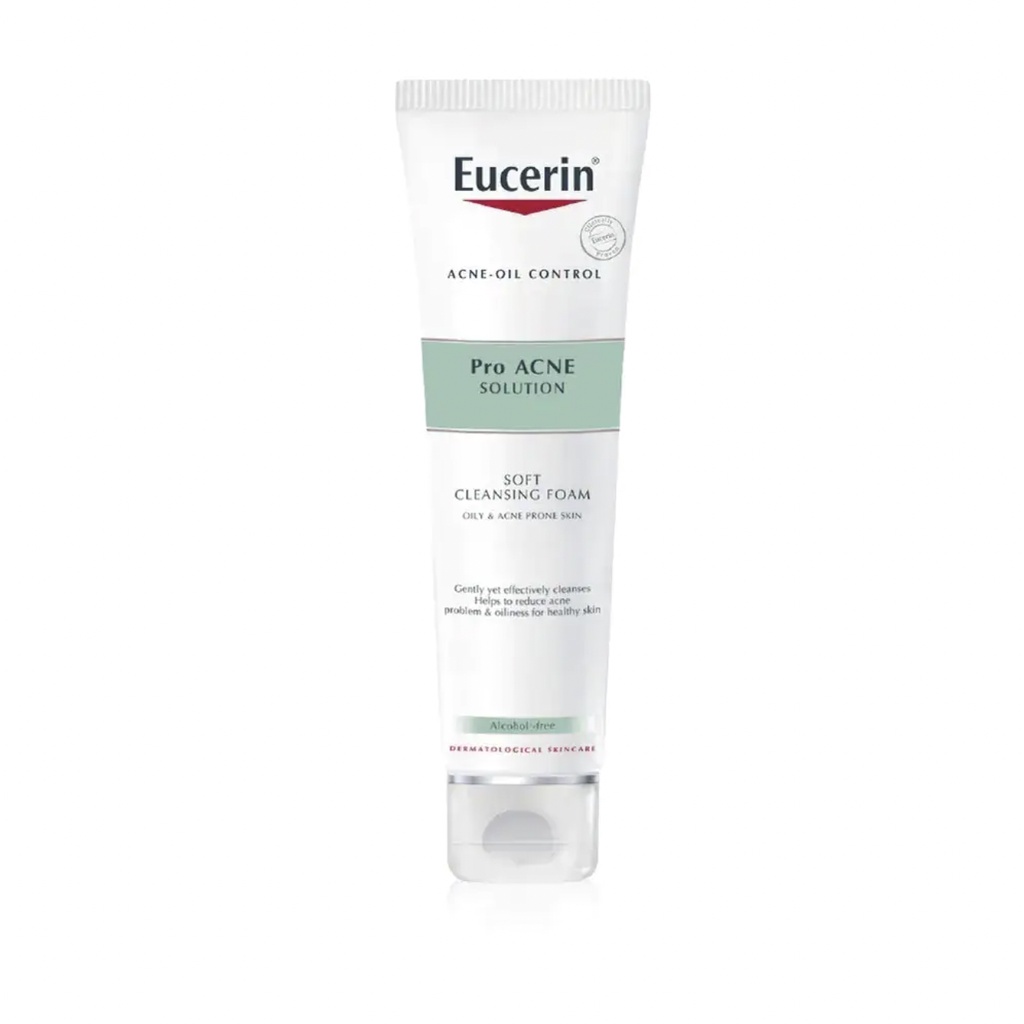 Sữa rửa mặt tạo bọt dịu nhẹ Eucerin Pro Acne Solution Soft Cleansing Foam 150g