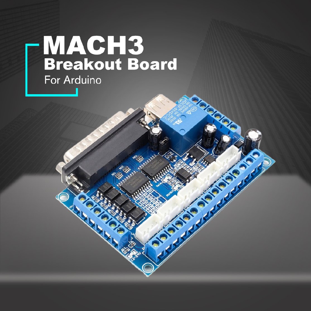 Bảng Mạch Điều Khiển Động Cơ Bước 5 Trục Cnc Mach3 10rm