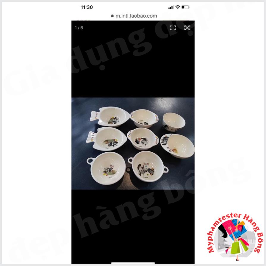 Bát ăn bột,cháo,ăn dặm cho các bé hàng cao cấp trống xước trống bám bẩn để lò vi sóng