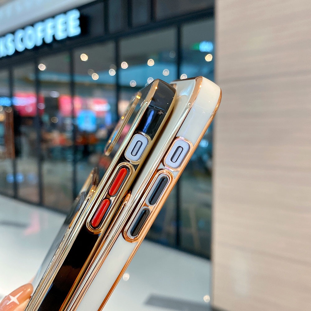 Ốp điện thoại chống sốc kiểu dáng sang trọng thích hợp cho iphone 13 12 11 Pro MAX X XR XS MAX 7 8 Plus