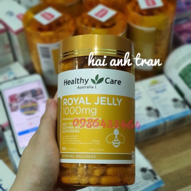 Viên uống Sữa Ong Chúa Healthy Care 365v [ Chuẩn tem Chemist]