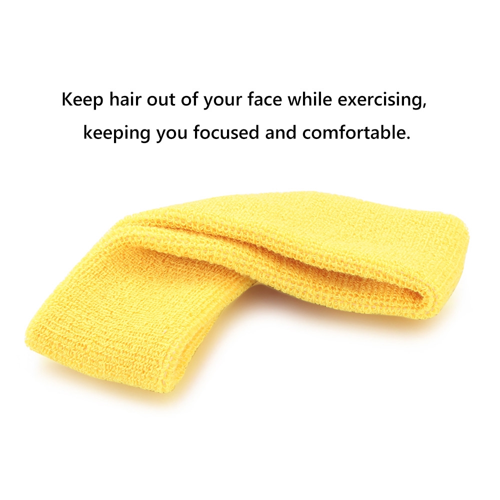 Băng đô cotton thấm mồ hôi cho yoga / gym / tennis / bóng rổ / chạy bộ