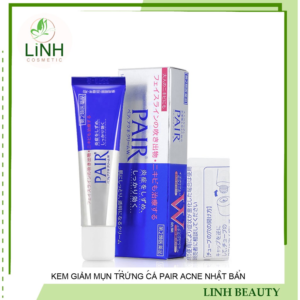 {Tuýp To 24g } KEM GIẢM MỤN TRỨNG CÁ PAIR ACNE NHẬT BẢN