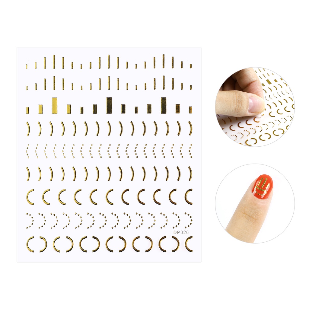 1 Miếng Dán Trang Trí Móng Tay Hình Bướm/Bướm Nhiều Màu Sắc