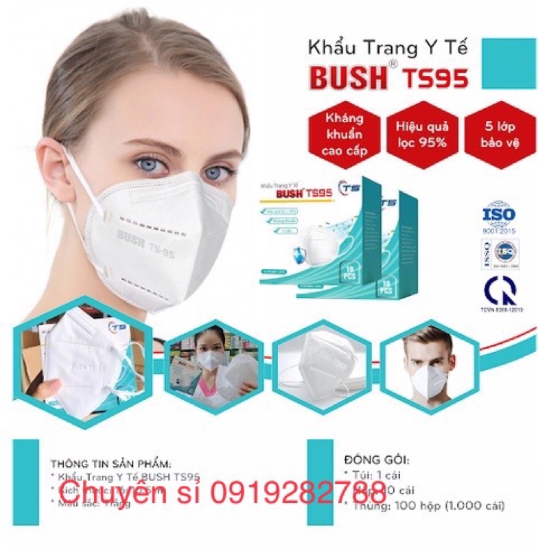 [khẩu trang TS95] BUSH cty Thanh Sơn hàng chuẩn