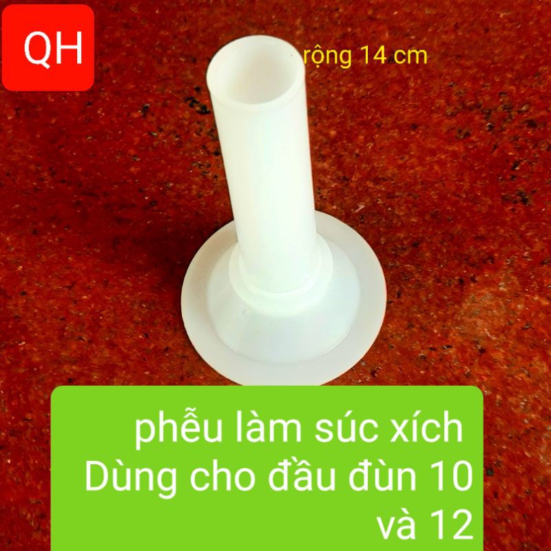 Phễu làm súc xích lỗ 12 cm,14 cm,16 cm bằng nhựa ABS