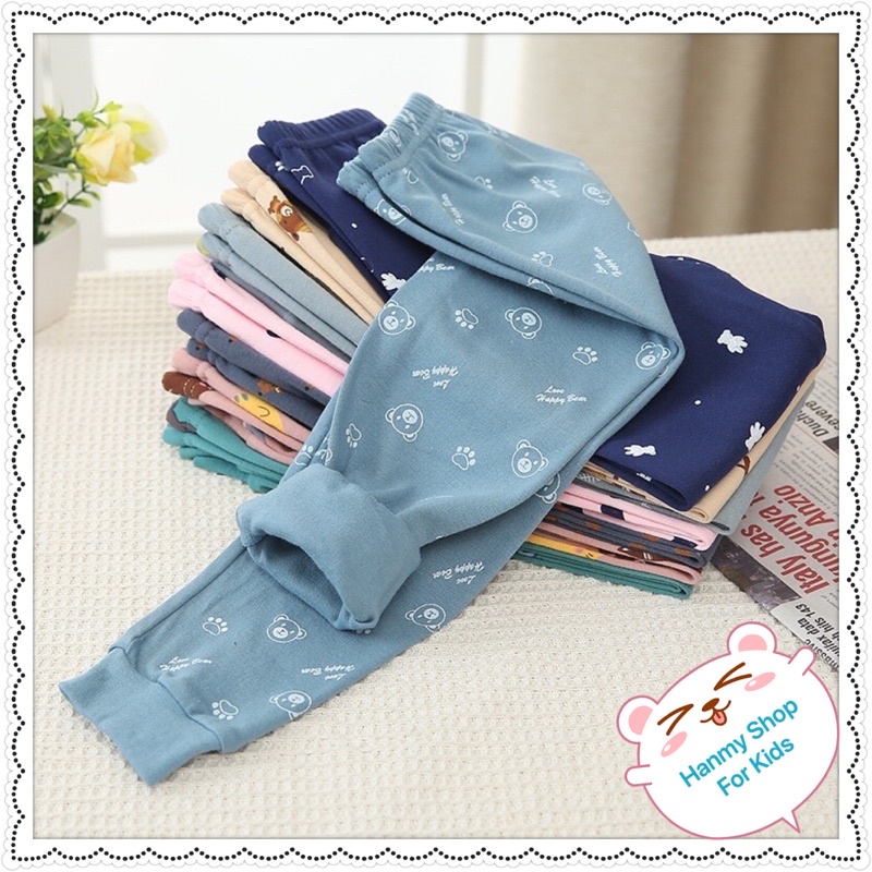 Quần dài cotton size lớn cho bé trai bé gái từ 14-28 kg