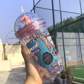 BÌNH ĐỰNG NƯỚC KHỦNG LONG 3D CUTE 500ML